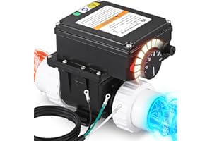 Mxmoonant 2KW 110V Hot Tub Thermostat, Spa Heater Whirlpool Bathtub Thermostat with Adjustable Temp Control for 400Gals Bathtub, Hot Tub, Spa, Small Pool (No Plug)