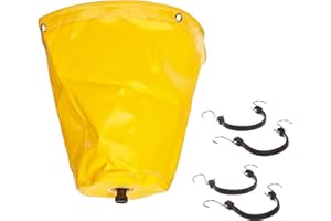 EMEDCO UltraTech 1780 Vinyl Ultra-Pipe Drip Diverter, 7 Gallon Capacity, 18" Diameter x 18" Height, Yellow