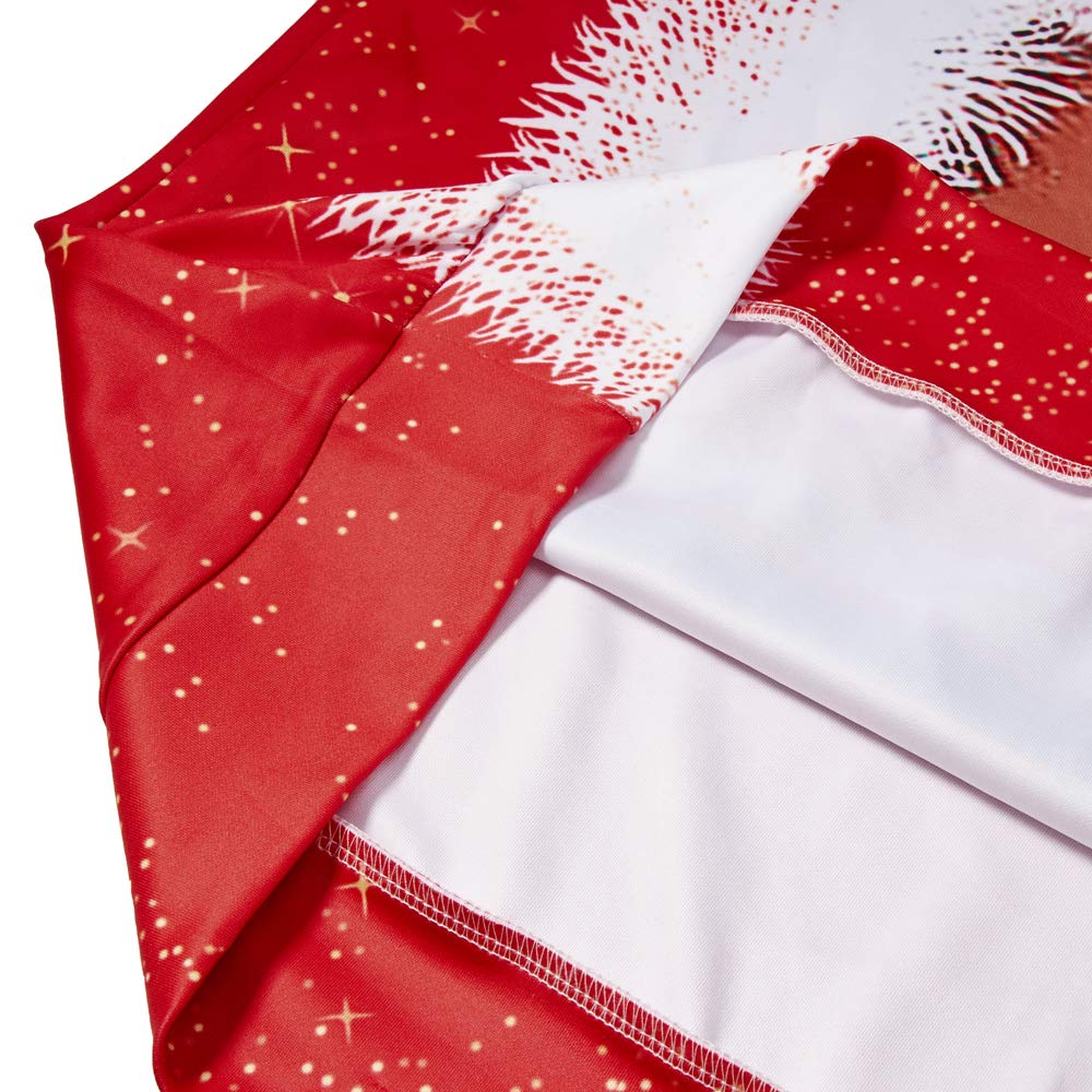 Leapparel Womens Christmas Sweater Xmas Sweatshirt 3d funny Sexy Ladies print Long Sleeve Pullover 80s Clothes Red