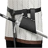 HiiFeuer Medieval Sword Frog with Belt, Viking Sword Holster Scabbards Vintage Renaissance Sword Sheath Holster for Ren Faire