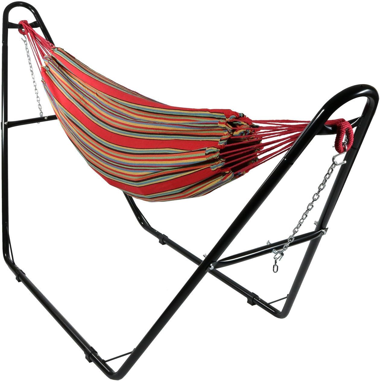 Best sunnydaze extra large brazilian double hammock with stand