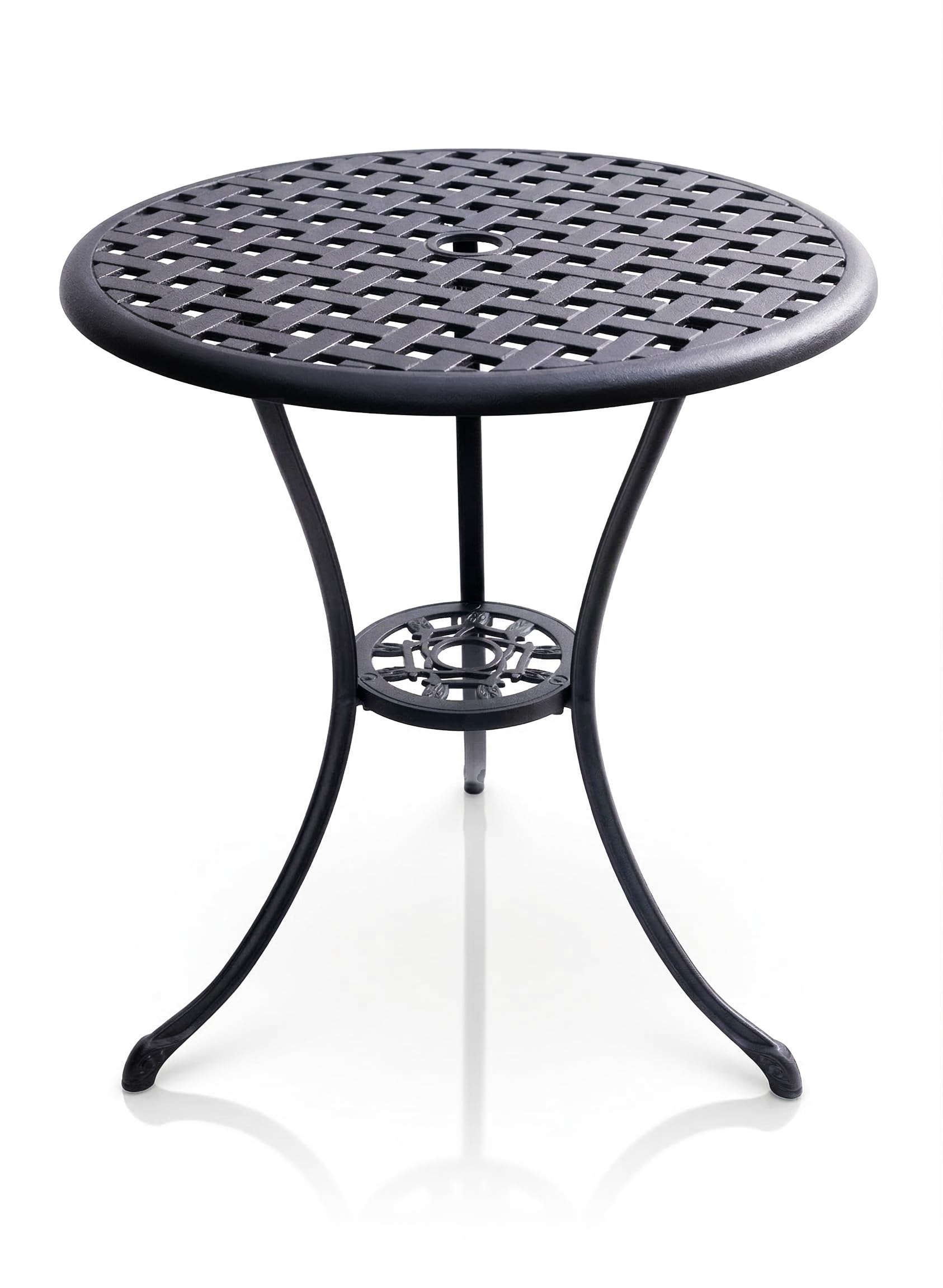 Centurion Supports OSHOWA Black Garden and Patio Cast Aluminium Bistro Table