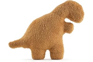SNOWOLF Cute Dino Nugget Pillow Soft Chicken Nugget Pillow Plush Toy for Decorations (Can't Stand Still), Creative Gift Ideas for Boys and Girls Easter Birthday, Green 13.7"