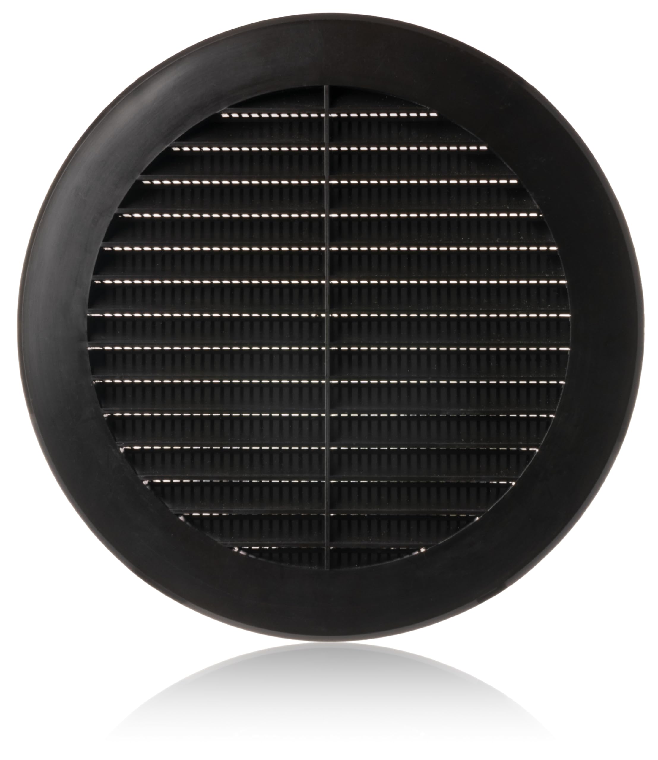 Ø 150mm / 6 inch Plastic Round Ventilation Grille with Anti-Insect Mesh - Black Air Vent Cover