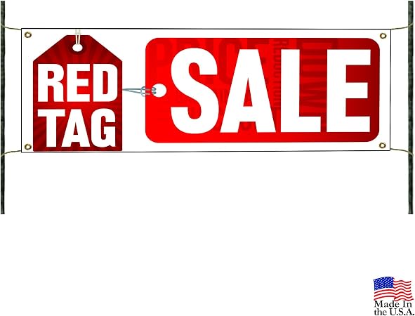 Red Sale Posters Window Sign Banner Sale Up To Off Sign Lamination Business Industrial Retail Services