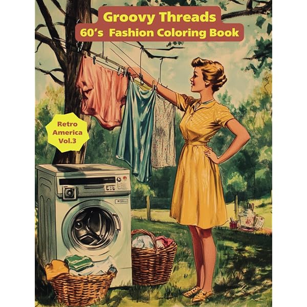 Amazon.com: Color Me Groovy 1960s Adult Coloring Book: 60's