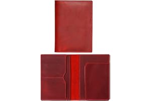 HIFA Leather Passport Holder, Handmade Passport Cover with Card and Ticket Slot - Genuine Leather, Elegant Design, Easy Access - Passport Case, Passport Wallet, Passport Holder