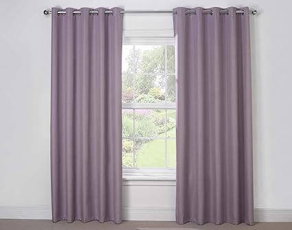 Julian Charles Luna Thermal Coated Eyelet Curtains 90 X 54