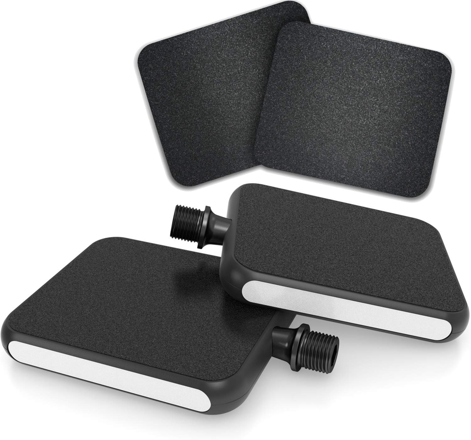 Flat Pedals Urban Reflex White - Modular Commuter Bike Pedals, Ebike, Gravel Bike, BMX MTB Flat Pedals Set