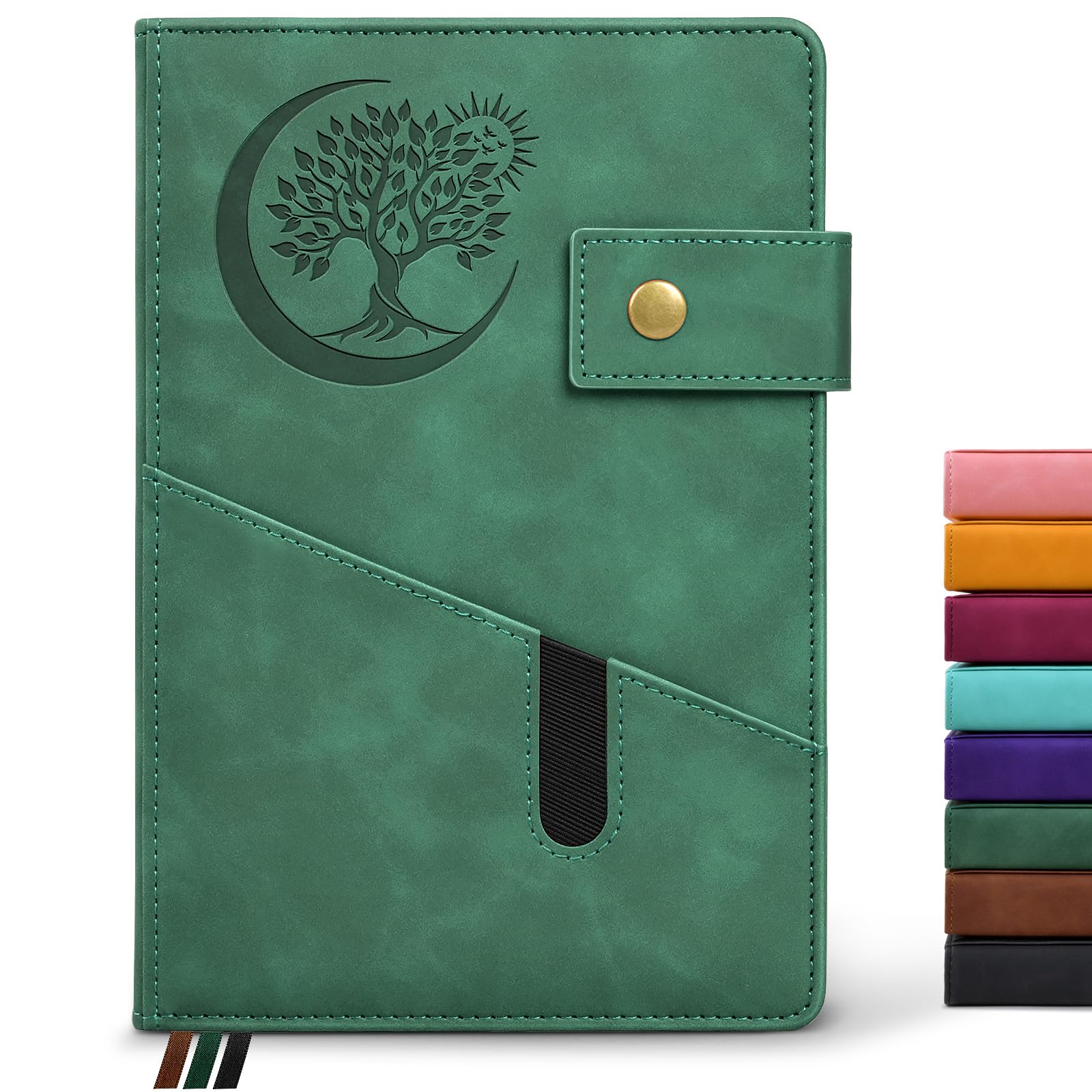 Photo 1 of PAIBAS Lined Journal Notebook for Men, A5 Leather Journals for Writing Women, Hardcover Notebooks for Work,School,Note Taking,Travel,Business,Personal daily Diary,200 Page College Ruled (5.9" x 8.4")