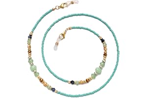 JURYLOO Beaded Eyeglass Chain Glasses Holder Necklace Sunglasses Chain Eye Glasses Holders Around Neck for Women Stylish
