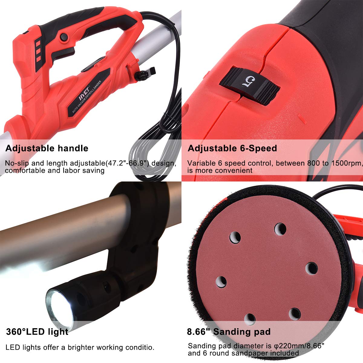 Goplus DS800 Drywall Sanders product image 4