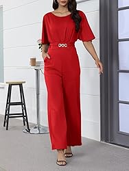 Jumpsuit for Women Dressy Elegant Plus Size Wide