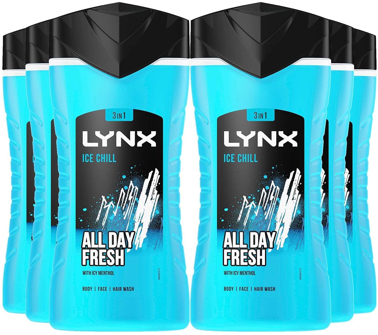 Lynx Bodywash Ice Chill 225ml - (6 Pack)