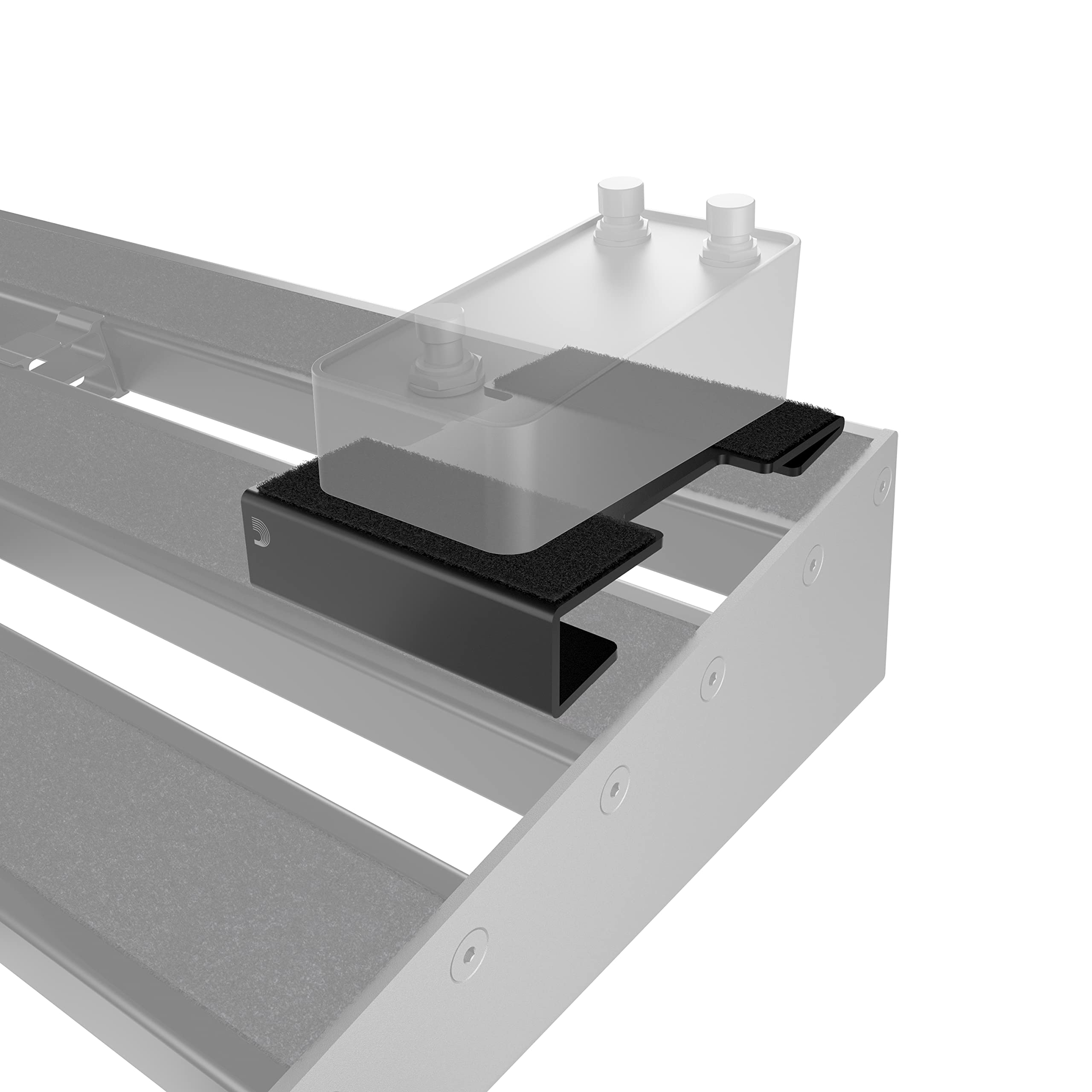 D'Addario XPND Pedal Board Riser - Elevate Pedal for Guitar Pedal Board - Raises 1 inch on Pedalboard - Built In Cut Out for Cable Routing - Riser Fits 1 Pedal