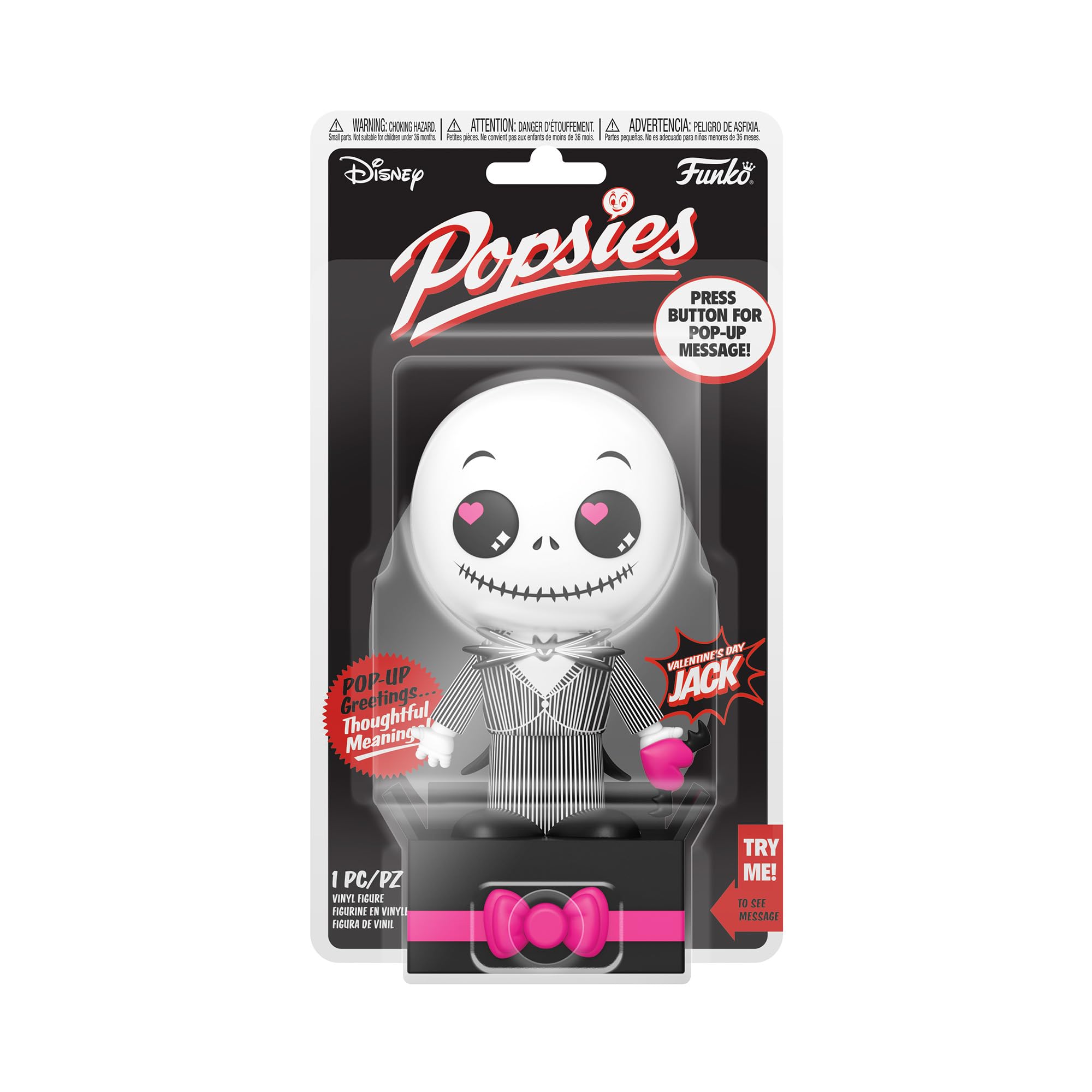 Funko Popsies: Disney the Nightmare Before Christmas - Jack Skellington - (Valentine’s Day) - Disney: the Nightmare Before Christmas - Collectable Vinyl Figure - Gift Idea - Official Merchandise