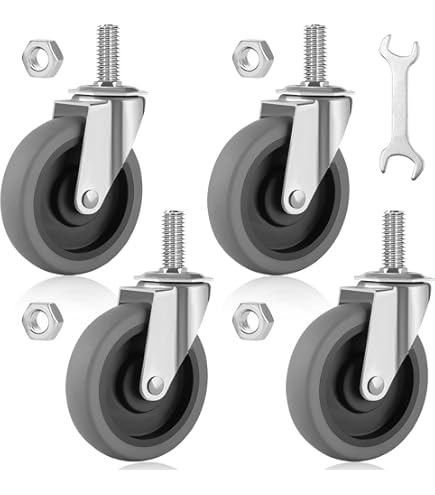 Amazon.com: Shepherd Hardware 3264 2-Inch Threaded Stem TPR Caster