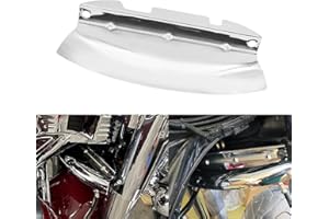 HDBUBALUS Motorcycle Lower Triple Tree Wind Deflector Fit for Harley Touring Electra Glide Road Glide Road King Street Glide 2014-2023 (Chrome)