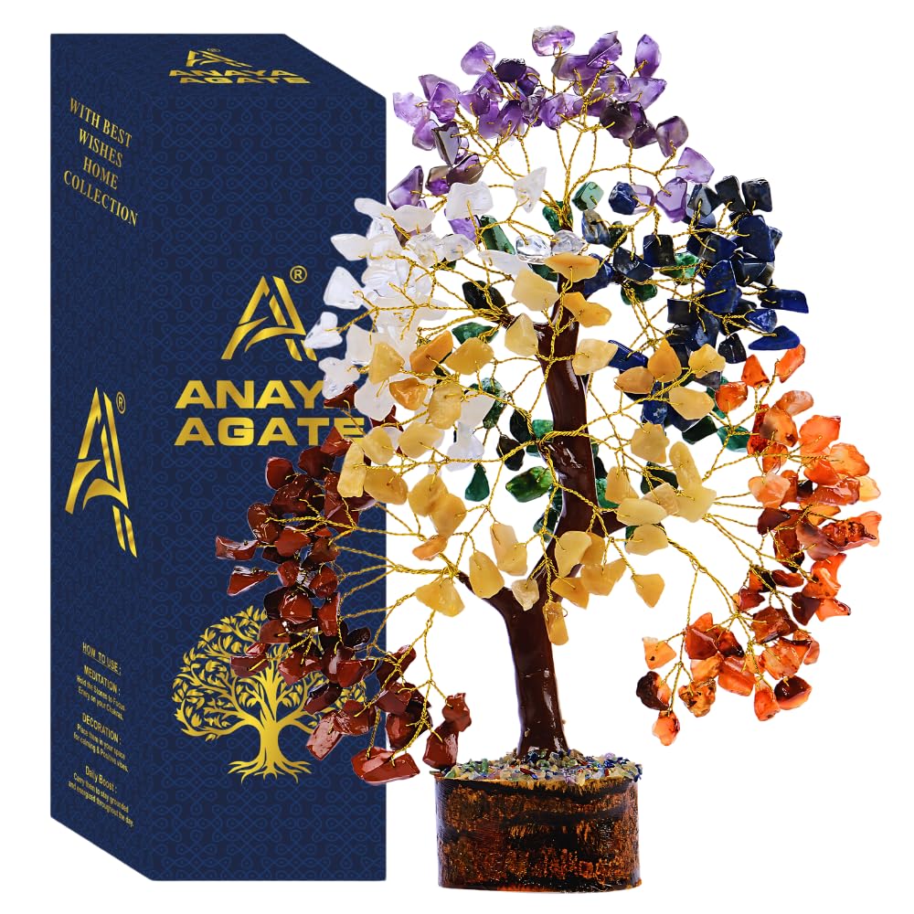 7 Chakra Crystal Tree of Life, Healing Crystal