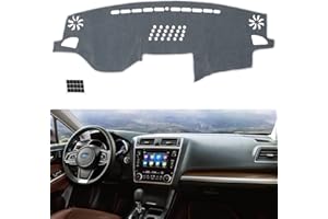 TUCAREST Dash Cover Fit for 2015-2019 Outback (Mfr Body Code:B15) Nonslip Car Dash Board Mat Sunshade No-Glare and Slip Pad Carpet Sunshield Protector (Without HUD) Flannel Grey