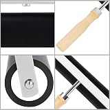 Kurtzy 10cm Rubber Printmaking Roller Lino Brayer with Wooden Handle view 4
