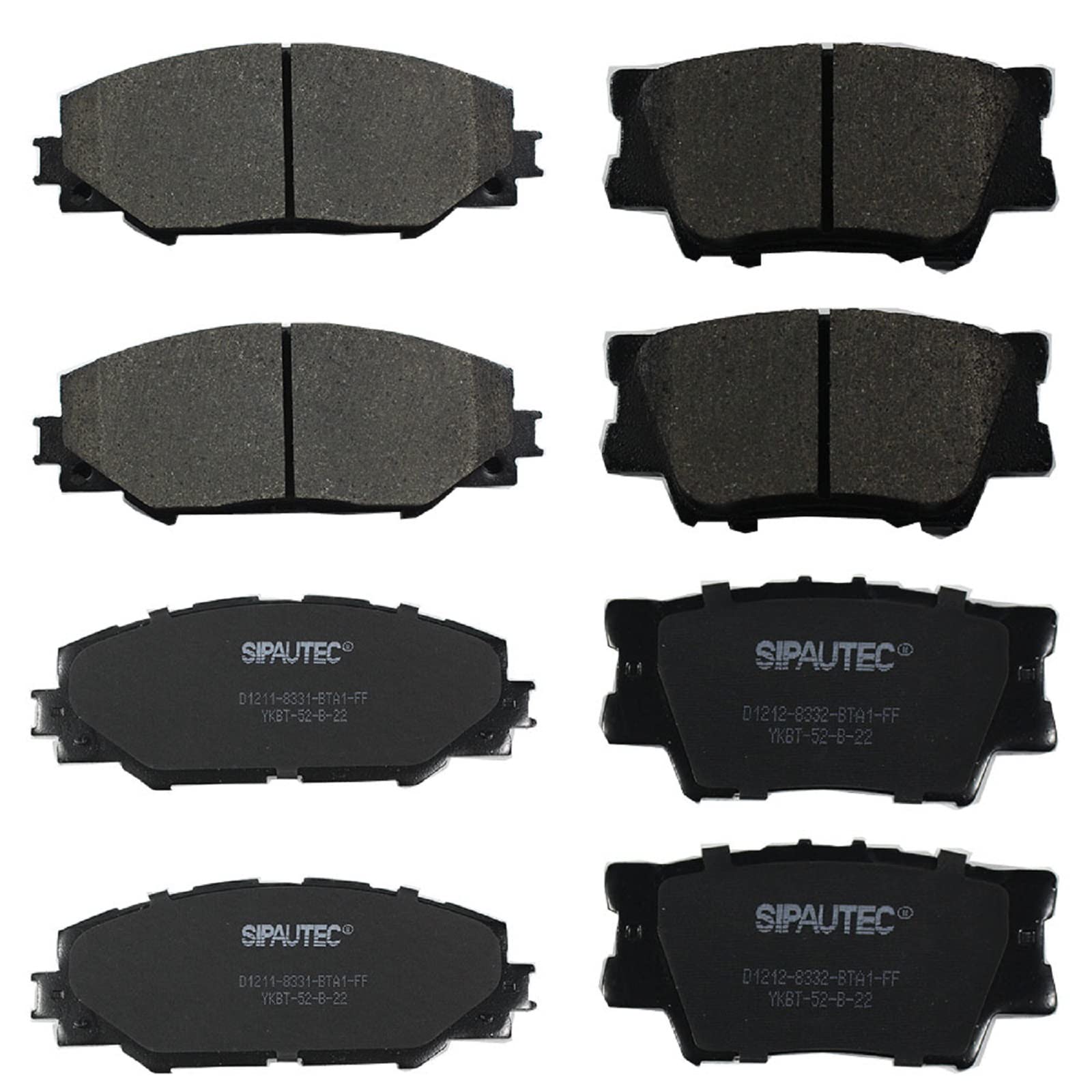 SIPAUTEC-Front & Rear Ceramic Disc Brake Pads