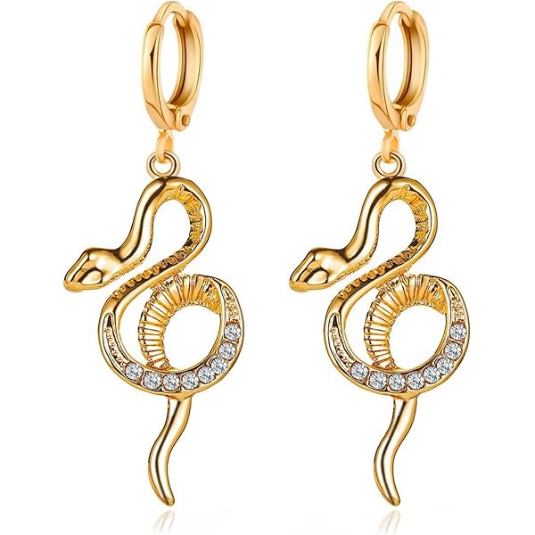 COOLSTEELANDBEYOND Octopus Tentacle Half Hoop Stud Earrings - Stainless Steel, Retro Style For Men & Women