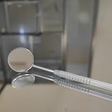 MJW Dental Mirror with Stainless Steel Handle 4.72 in 1.96 in Mirror view 5