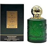 SUN MOON STARS Royal Emerald Pour Homme EDP, 3.4 fl. oz., Top Notes: Bergamot, Cardamom, Violet Leaf, Middle Notes: Violet, Lily of The Valley, Rose, Base Notes: Sandalwood, Musky, Amber