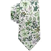 LJBFNN Floral Ties for Men, Cotton Flower Tie Men's Neckties for Weddings Groomsmens