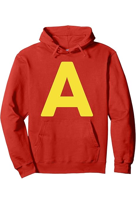Amazon.com: A Designs Unisex Adult Black Letter A Graphic Print Pullover  Hoodie : Clothing, Shoes \u0026 Jewelry