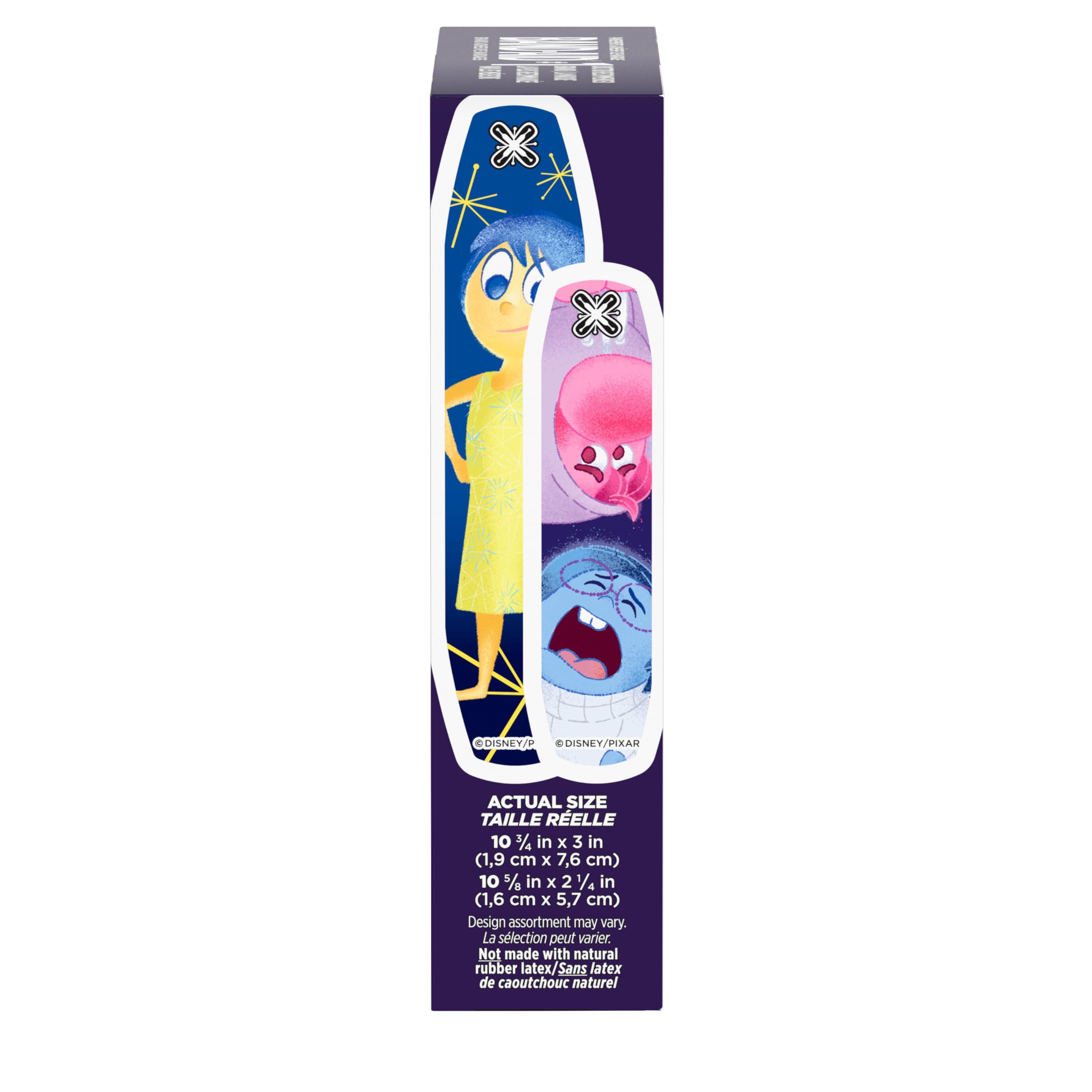 Band-Aid Brand Adhesive First Aid Bandages for Minor Cuts & Scrapes, Wound Care Featuring Disney Pixar's Inside Out Characters, Fun Bandages for Kids & Toddlers, Assorted Sizes, 20 Ct