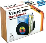 Spinning Hat Retro Vinyl Bookends Black 135x18x5cm Funky Design view 3