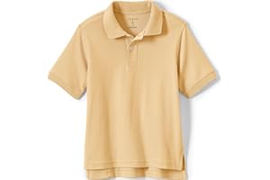 Lands' End Kids School Uniform Polo – 100% Cotton Comfort That Lasts All Year, Easy-Care, Short Sleeve