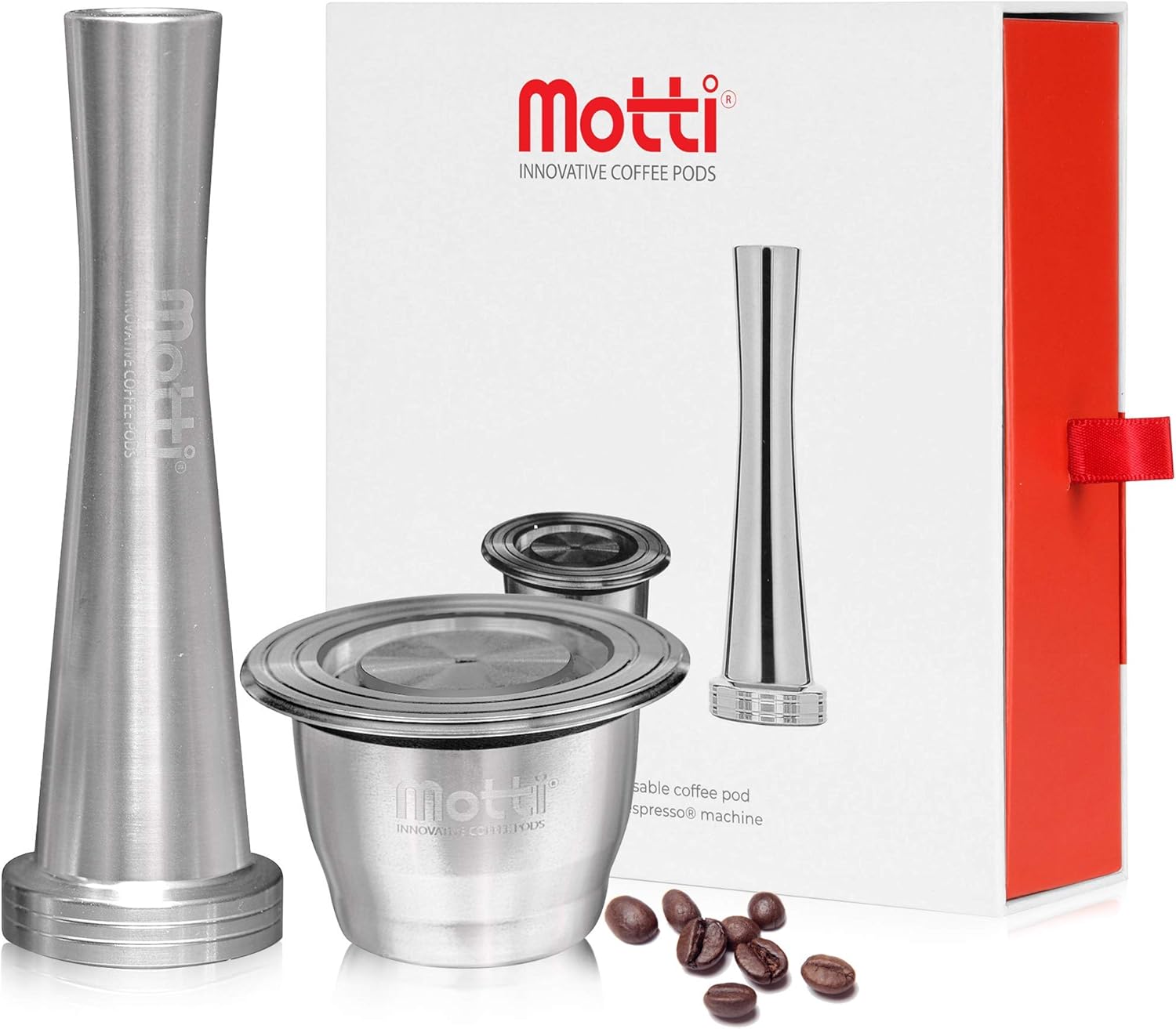 MOTTI® Reusable Nespresso Coffee Pods by Financial Times Premium Refillable