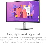 Dell P2422H 24 Inch Full HD IPS Monitor 5ms 99% sRGB 60Hz DisplayPort HDMI view 3