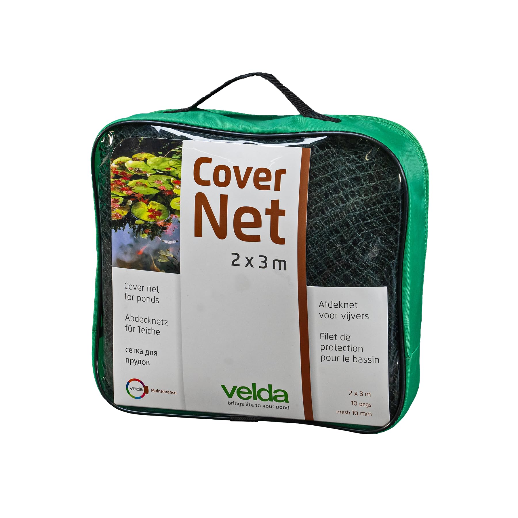 VELDA Pond Net Fine Mesh 2 x 3 m, Bird Protection Net Tight Mesh, Leaf Net, Fine Mesh, Fish Heron Repellent Pond Net Cover, Pool Net, Fine Mesh Net for Pond Cover, Winter