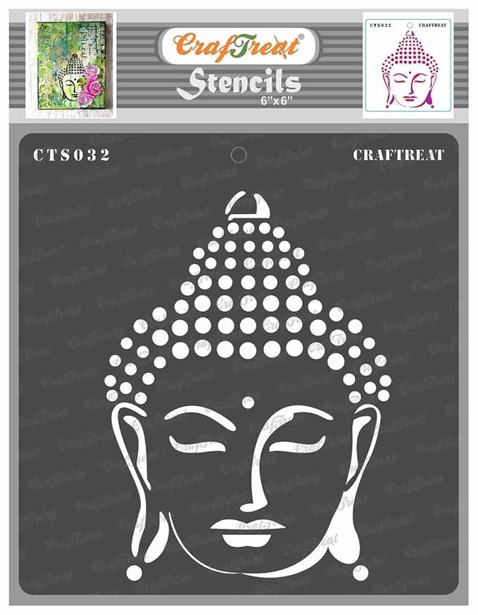Amazon.in Buy Craftreat Buddha Stencils for Craft Buddha Stencil