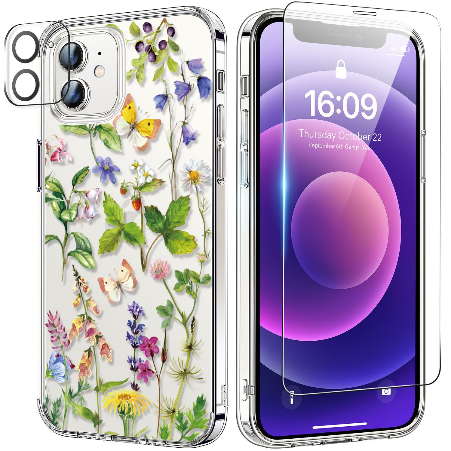 bicol for iPhone 12 Case with Screen Protector and
