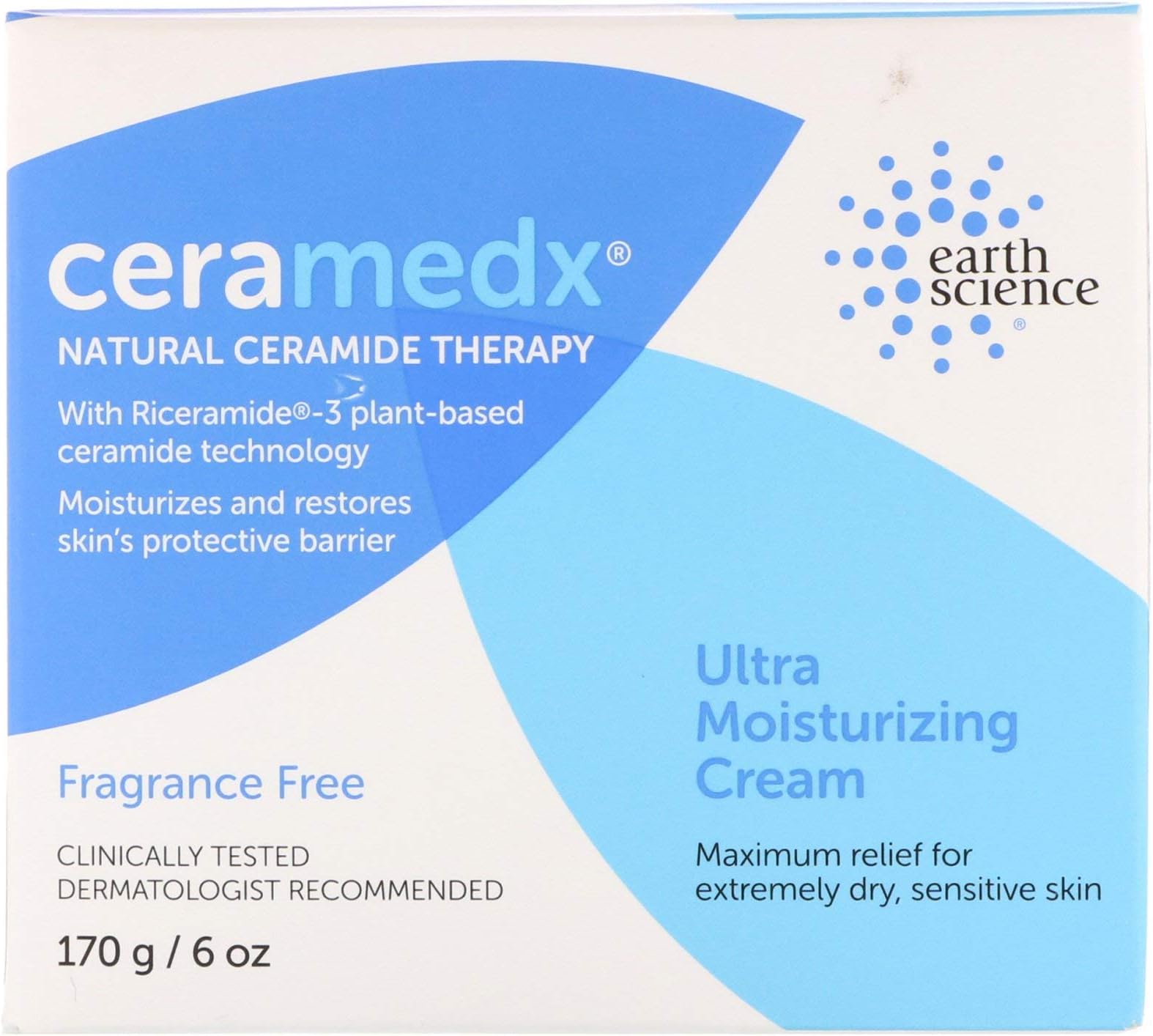 Ceramedx Ultra Moisturizing Cream Earth Science 6 oz Cream