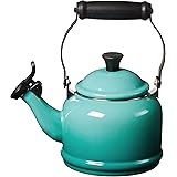 Le Creuset Enamel On Steel Demi Tea Kettle, 1.25 qt., Caribbean