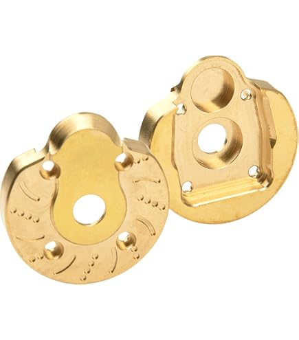 Juego De 2 Cubiertas De Portal De Latón Topyond Para Axial Capra Y SCX10 III – Nudillos De Dirección Negros, Resistentes Al óxido Y Con Tornillos De Ajuste