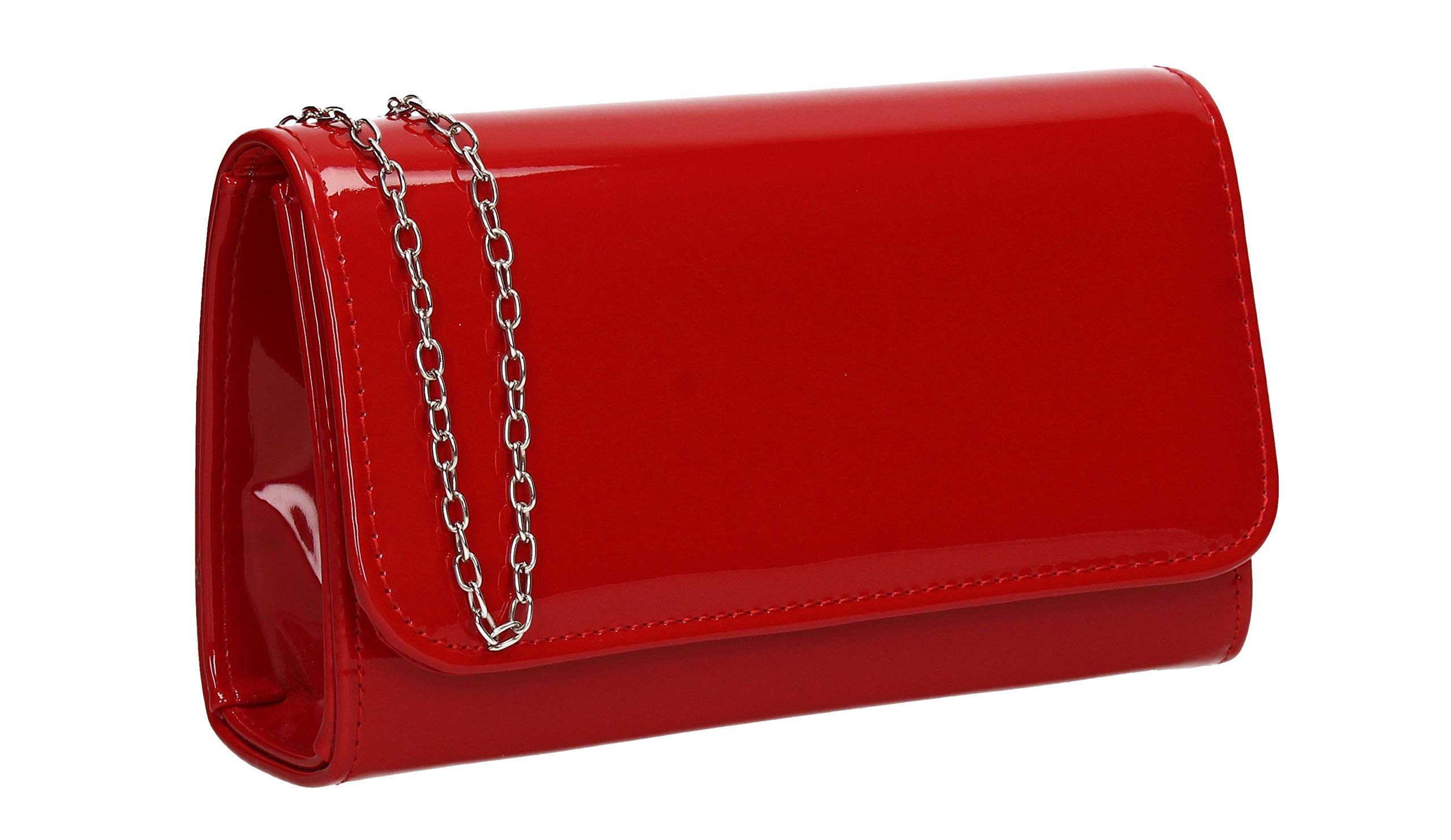 SwankySwans Women's Diaz Clutch Bag, Red, One Size UK
