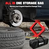 IMAYCC 2.5 Ton Car Jack Kit Universal Scissor Jack with Rubber Pads view 7