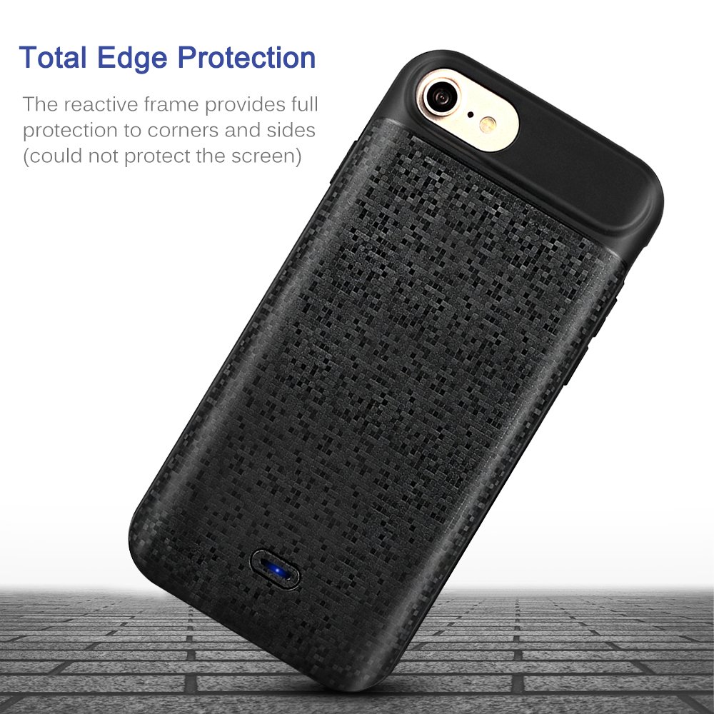 Mbuynow Coque Batterie iPhone 6-6S-7-8 Batterie de Secours Chargeur Portable Batterie Externe Chargeur de Protection Power Bank pour Iphone [4.7 Pouces]