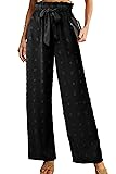 IWOLLENCE Women's Wide Leg Pants with Pockets High