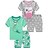 Family Feeling Giraffe Little Girls' Short Pajamas 100% Cotton Clothes