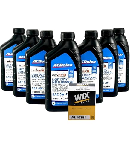 Amazon.com: ACDelco dexosD SAE 0W-20 Light Duty Diesel Motor Oil