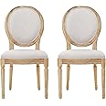 Christopher Knight Home Phinnaeus Polyester Beige Fabric Dining Chair (Set of 2), 2-Pcs Set