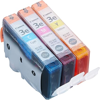Canon Bci 3e Cartuccia Inchiostro Ciano Magenta Giallo Amazon It Cancelleria E Prodotti Per Ufficio